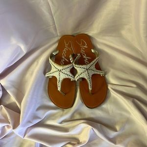Starfish sandals! Women size 8
